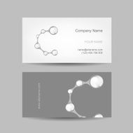 Business card design with letter C