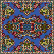 Traditional ornamental floral paisley bandanna N591