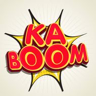 Pop art explosion with text
