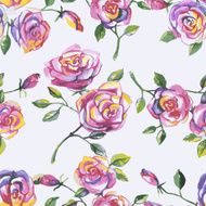 seamless pattern with beautiful roses N11