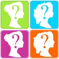 Vector silhouette of a woman N771