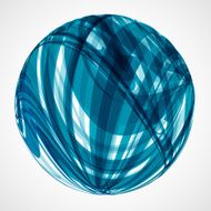 abstract blue ball stripe pattern technology background