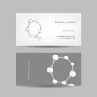 Business card design with letter Q