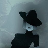 Fashion Textured Portrait of a Woman