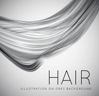Closeup of long human hair N4