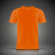 orange T-shirt template N2