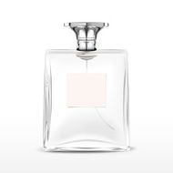 elegant empty perfume bottle with label N8
