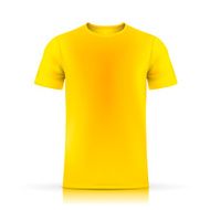 yellow T-shirt template