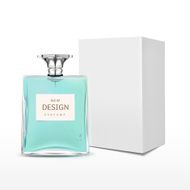 elegant perfume bottle with label and package box N14