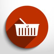 Vector shopping cart web flat icon N3