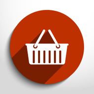 Vector shopping cart web flat icon N4
