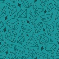 Pattern with blue gems N2