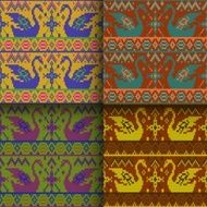 set of seamless knitted patterns N7
