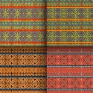 set of seamless knitted patterns N8