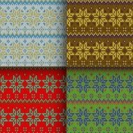 set of seamless knitted patterns N9