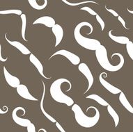 Mustache seamless pattern N7
