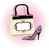 sexy shoes and shopping bag