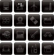 Line Business and industry icons N2