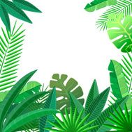 Tropical leaves floral design