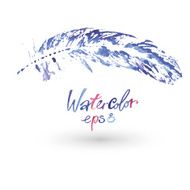 beautiful delicate feather painted in watercolor N12