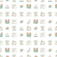 Bicolor line design vector background for sewing or handmade