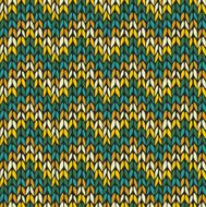 Seamless pattern with knitted chevron ornament N2