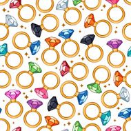 Colorful rings seamless background