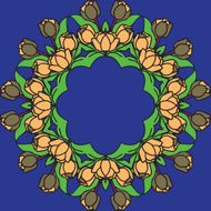 pattern with roses not seamless N2