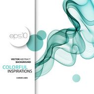 Abstract smoky waves background Template brochure design N8