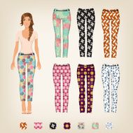 Vector dress up paper doll N4