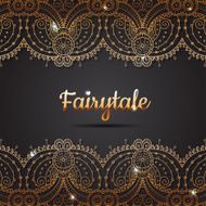 Vector lace ornament background N17