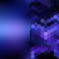 abstract background consisting of hexagons and matt glass N34