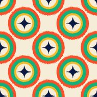 seamless colorful circle diamonds pattern