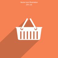 Vector shopping cart web flat icon N6