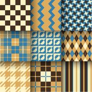 Golf backgrounds Set of seamless pattern background