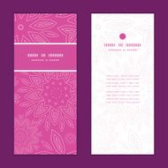 Vector pink abstract flowers texture vertical frame pattern invitation greeting N5