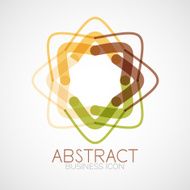 Symmetric abstract geometric shape N198