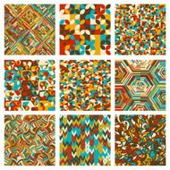 Abstract Geometrical Multicolored mosaic Background N26