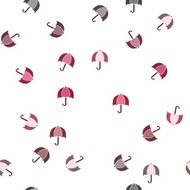 Seamless umbrella background in bright colors