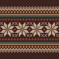 Vintage Knitted Pattern Seamless Background