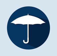 Umbrella design over blue background vector illustration N4