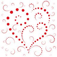 Abstract background the heart of dots on Valentine&#039;s day N3