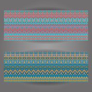 set of beautiful vintage ornate banners N4