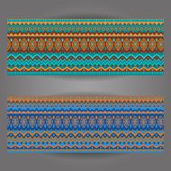 set of beautiful vintage ornate banners N5