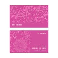 Vector pink abstract flowers texture horizontal stripe frame pattern business N2