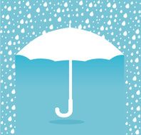 Umbrella design over blue background vector illustration N5