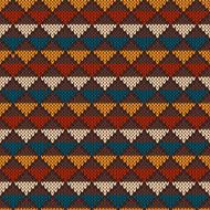 Vintage Knitted Seamless Pattern in Fair Isle style Hipster Sweater N2