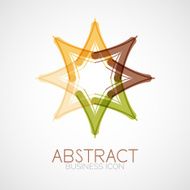 Symmetric abstract geometric shape N199
