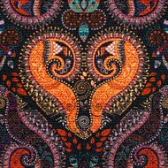 Colorful paisley seamless pattern N2