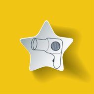 Hairdryer sign icon